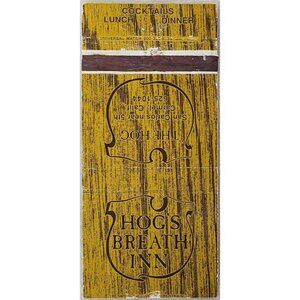 Vintage Matchbook Cover Hog's Breath Inn Carmel CA California